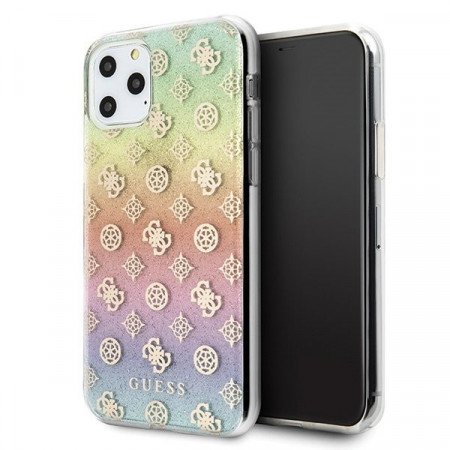 Оригинален гръб GUESS Iridescent 4G Peony GUHCN58PEOML - iPhone 11 Pro многоцветен