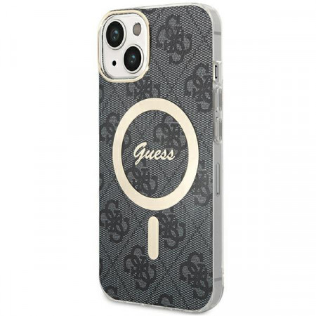 Оригинален гръб GUESS MagSafe - iPhone 15 Plus / 14 Plus черен