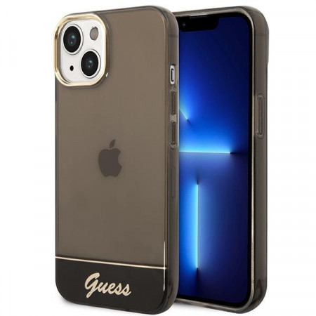 Оригинален гръб GUESS Translucent GUHCP14MHGCOK - iPhone 14 Plus черен