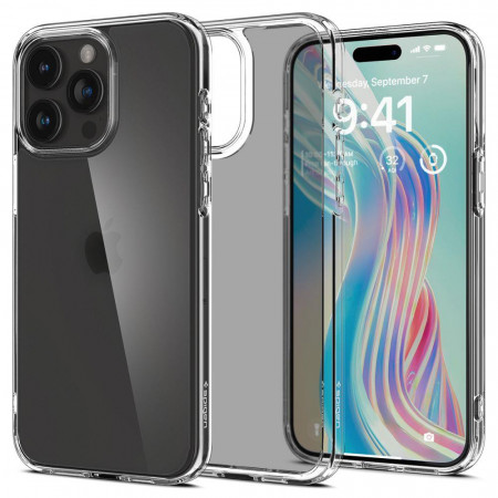 Оригинален гръб SPIGEN Ultra Hybrid - iPhone 15 Pro Frost Clear