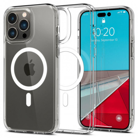 Оригинален гръб SPIGEN Ultra Hybrid MagSafe - iPhone 14 Pro бял