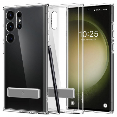 Оригинален гръб SPIGEN Ultra Hybrid - Samsung Galaxy S23 Ultra кристалнопрозрачен