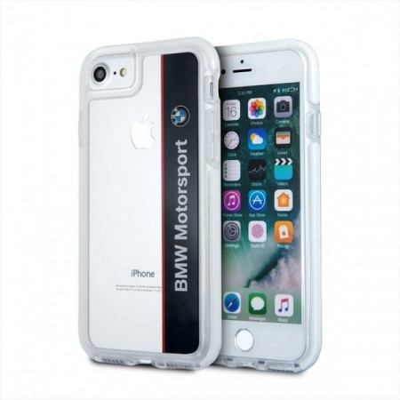 Оригинален противоударен гръб BMW ShockProof BMHCP7SPVNA - iPhone 7 / 8 / SE (2nd gen) / SE (3rd gen) прозрачен - Img 1
