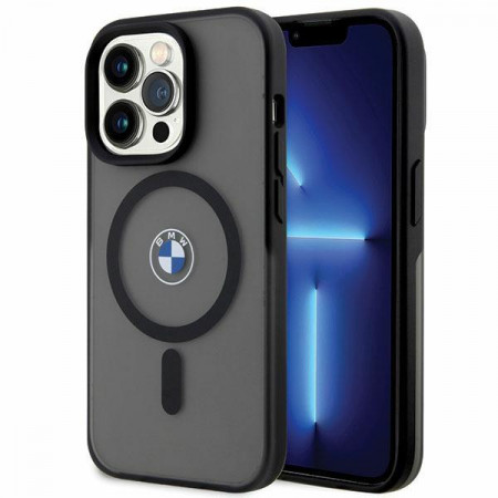Оригинален твърд гръб BMW Signature MagSafe BMHMP14XDSLK - iPhone 14 Pro Max черен