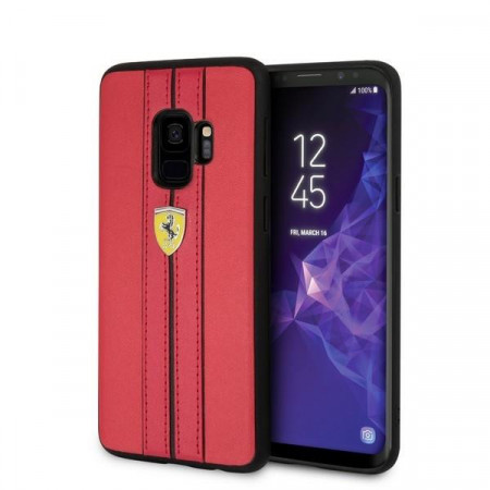 Оригинален твърд гръб FERRARI Urban FESURHCS9REB - Samsung Galaxy S9 червен
