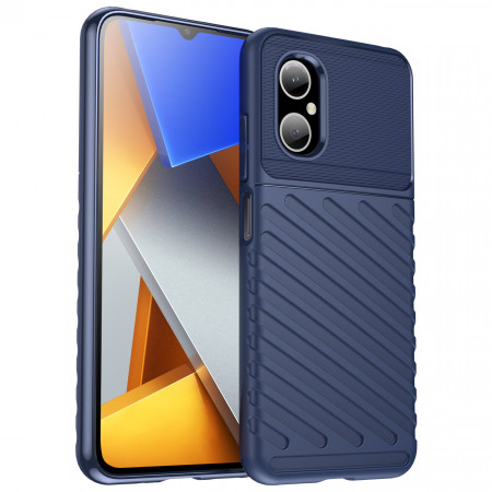 Подсилен гръб Thunder - Xiaomi Note 11E / Poco M4 5G / Redmi 10 5G син
