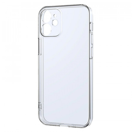 Прозрачен ултратънък гръб JOYROOM New Beauty с цветна рамка - iPhone 12 Pro Max прозрачен