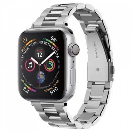Стоманена каишка SPIGEN Modern Fit - Apple Watch 40mm Series 4 / 38mm Series 3 / 38mm Series 2 / 38mm (1st gen) сребърен