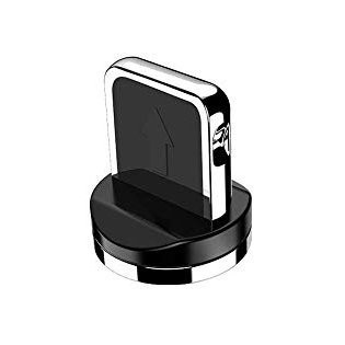 Тапичка преходник за магнитен USB Lightning кабел сребриста