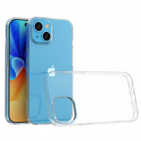 Тънък силиконов гръб 0.5mm - iPhone 15 прозрачен