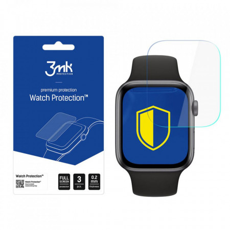 3 бр. гъвкав протектор с пълно покритие 3mk Watch Protection v. ARC+ - Apple Watch 44mm Series 5