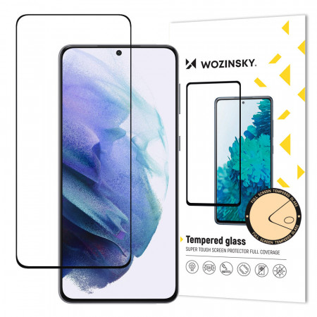 5D Full Glue закален стъклен протектор с пълно покритие WOZINSKY - Samsung Galaxy S23+ 9H с черна рамка