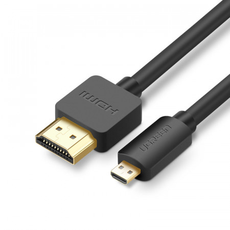 Видео кабел UGREEN Micro HDMI към HDMI 3m черен (HD127)