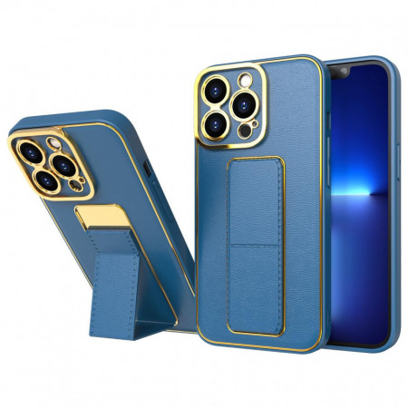 Гръб със стойка New Kickstand - iPhone 13 Pro син