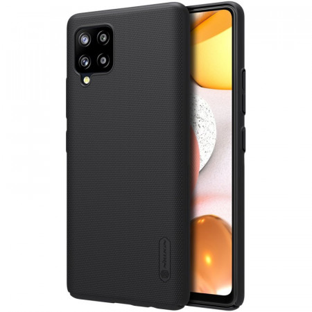 Гръб със стойка NILLKIN Super Frosted Shield - Samsung Galaxy A42 5G черен