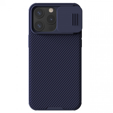 Гръб с подвижно покритие за камерата NILLKIN CamShield Pro с вграден магнит - iPhone 15 Pro Max лилав