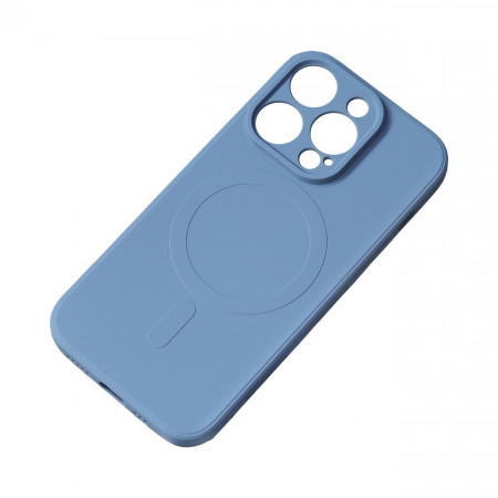 Гръб Silicone MagSafe - iPhone 15 Plus тъмносин
