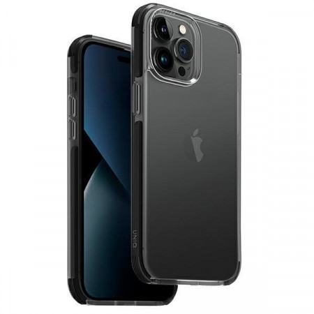 Гръб UNIQ Combat - iPhone 14 Pro черен карбон