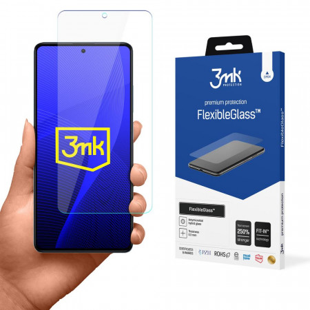 Гъвкав протектор 7H 3mk Flexible Glass - Xiaomi Redmi Note 12 Pro 5G / 12 Pro+ 5G / Poco X5 Pro 5G - Img 1