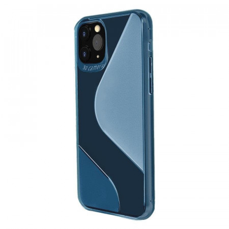 Гъвкав силиконов гръб S-case - Huawei P40 lite E син