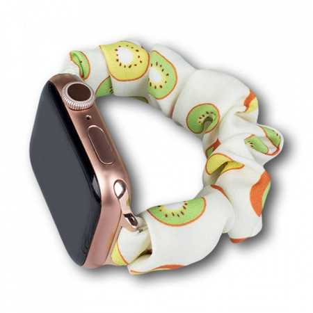 Еластична текстилна каишка - Apple Watch 41mm Series 9 / 41mm Series 8 / 41mm Series 7 / 40mm Series 6 / 40mm SE / 40mm Series 5 / 40mm Series 4 / 38mm Series 3 / 38mm Series 2 киви