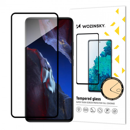Закален стъклен протектор WOZINSKY - Xiaomi Poco F5 Pro с черна рамка