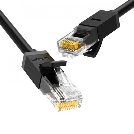 Интернет кабел UGREEN RJ45 cat.6 UTP 1000Mb/s 1m (20159) черен