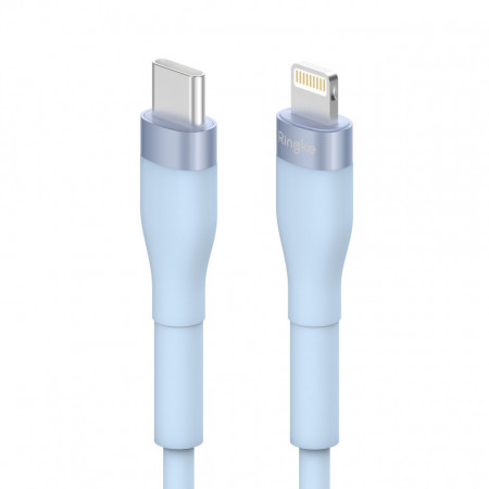 Кабел за зареждане и данни RINGKE USB Type C към Lightning 480Mb/s 20W 2m син (CB60136RS)