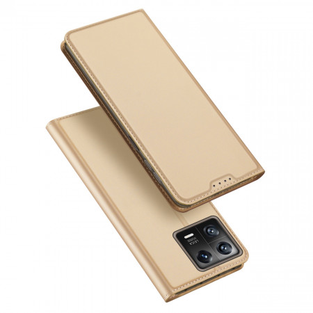 Калъф тип книга DUX DUCIS Skin Pro - Xiaomi 13 златист - Img 1