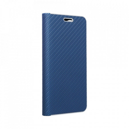 Калъф тип книга FORCELL Luna Carbon - Xiaomi Redmi Note 9T син