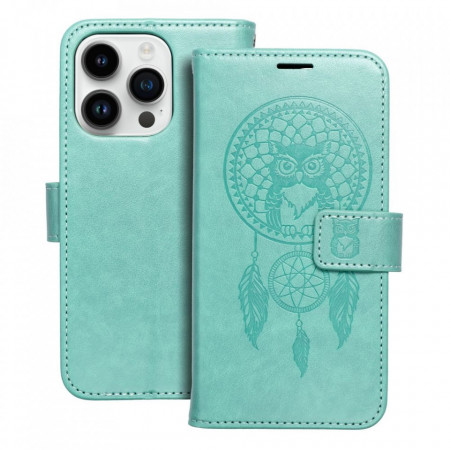Калъф тип книга FORCELL Mezzo - iPhone 14 Pro (талисман) зелен