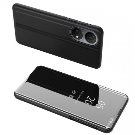 Огледален калъф тип книга Clear View - Honor X7 / Honor Play 30 plus черен