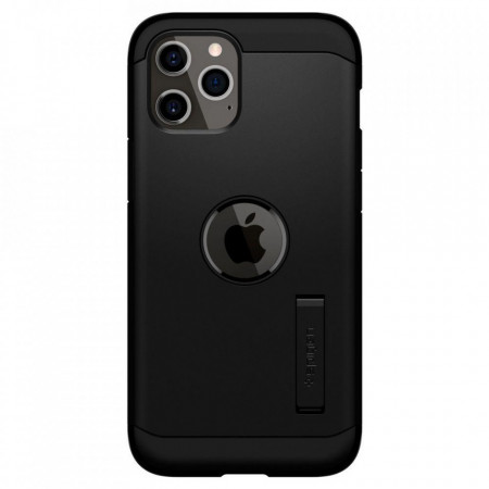 Оригинален гръб със стойка SPIGEN Tough Armor - iPhone 12 / 12 Pro черен
