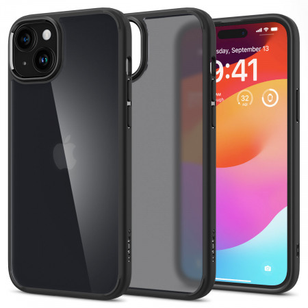 Оригинален гръб SPIGEN Ultra Hybrid - iPhone 15 Plus Frost Black