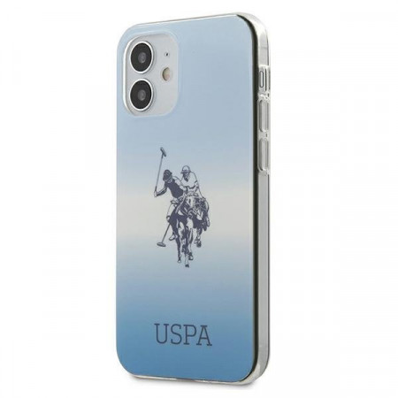 Оригинален гръб US POLO Gradient USHCP12SPCDGBL - iPhone 12 mini син