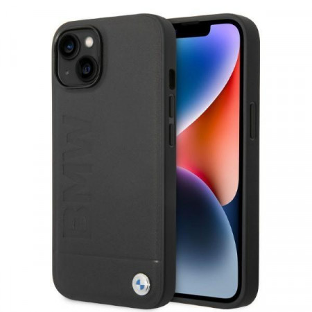 Оригинален твърд гръб BMW Signature Logo Imprint MagSafe BMHMP14SSLLBK - iPhone 14 черен - Img 1