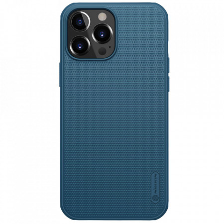 Подсилен гръб NILLKIN Super Frosted Shield - iPhone 13 Pro Max син