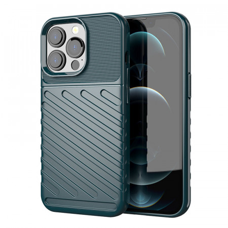 Подсилен гръб Thunder - iPhone 13 Pro зелен