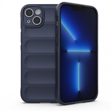 Подсилен гъвкав гръб Magic Shield - iPhone 14 Plus тъмносин