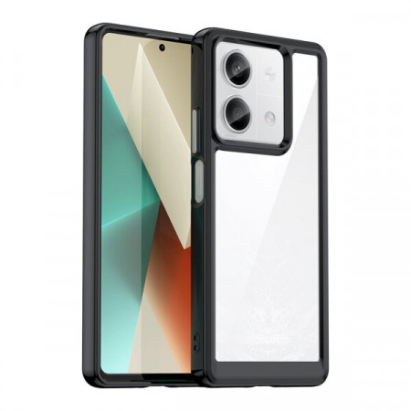 Прозрачен гръб с гел рамка Outer Space - Xiaomi Redmi Note 13 Pro 5G черен
