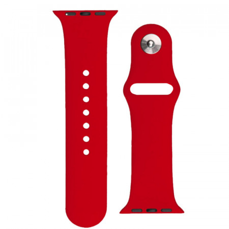 Силиконова каишка APS - Watch Apple Watch 41mm Series 9 / 41mm Series 8 / 41mm Series 7 / 40mm Series 6 / 40mm SE / 40mm Series 5 / 40mm Series 4 / 38mm Series 3 / 38mm Series 2 / 38mm (1st gen) червен