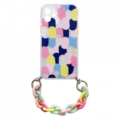 Силиконов гръб с верига Color Chain - iPhone 7 Plus / 8 Plus многоцветен