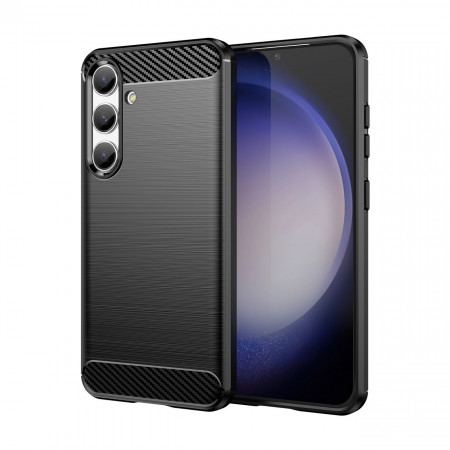Силиконов гръб Carbon - Samsung Galaxy S24 черен