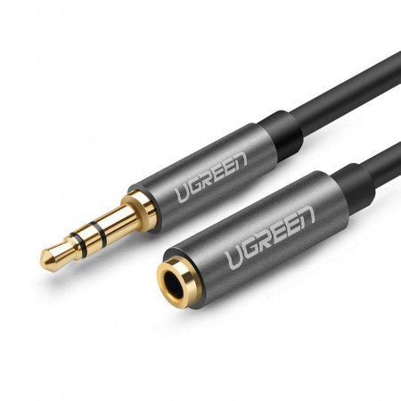Аудио удължител UGREEN жак 3.5mm 1m (10592) сребърен - Img 1