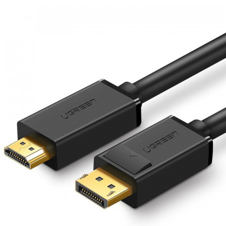 Видео кабел UGREEN DP към HDMI 1.5m черен