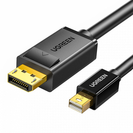 Видео кабел UGREEN Mini DisplayPort към DisplayPort 1.5m черен (MD105)