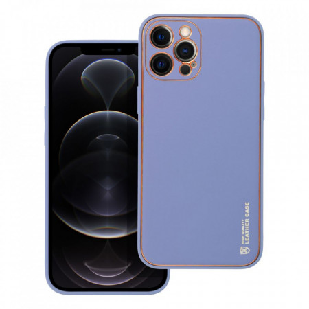 Гръб от еко кожа FORCELL Leather - iPhone 12 Pro Max син