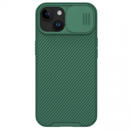 Гръб с подвижно покритие за камерата NILLKIN CamShield Pro с вграден магнит - iPhone 15 Plus зелен