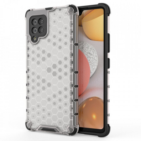 Гръб Honeycomb Armor със силиконов бъмпер - Samsung Galaxy A42 5G прозрачен