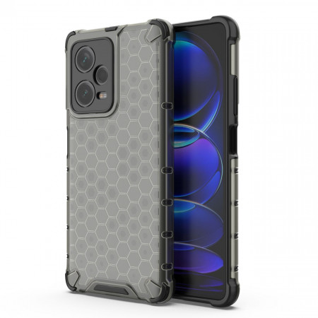 Гръб Honeycomb Armor със силиконов бъмпер - Xiaomi Redmi Note 12 Pro+ 5G черен